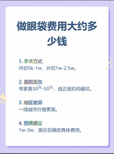 南昌做眼袋手术多少钱？2025本地姐妹真实报价+走心攻略，不踩雷那种